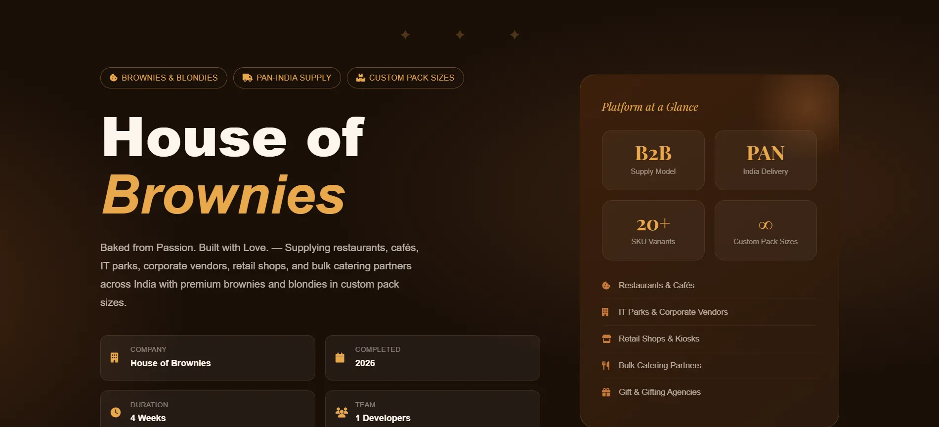 House of Brownies - Premium Brownies & Blondies